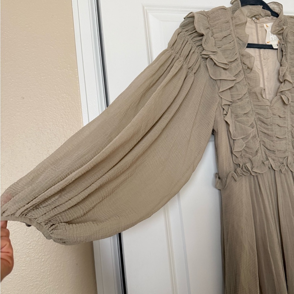 SSONE MIDI Flowy Ruffle Dress Size 14 - Picture 4 of 16